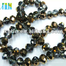 Nouvelles couleurs plaquées cristal verre à facettes perles bijoux diy 5040 #